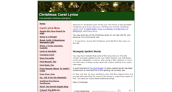 Desktop Screenshot of christmas-carol-words.com